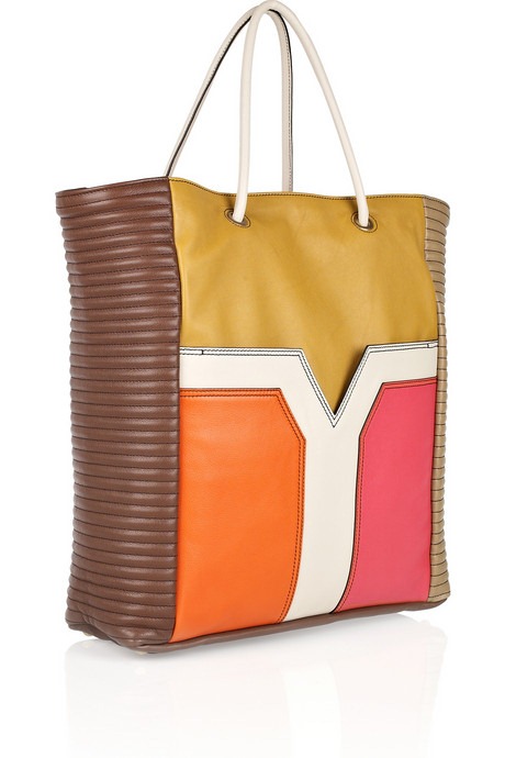 Wearable Trends: Yves Saint Laurent Lucky Chyc Color-block Leather Tote